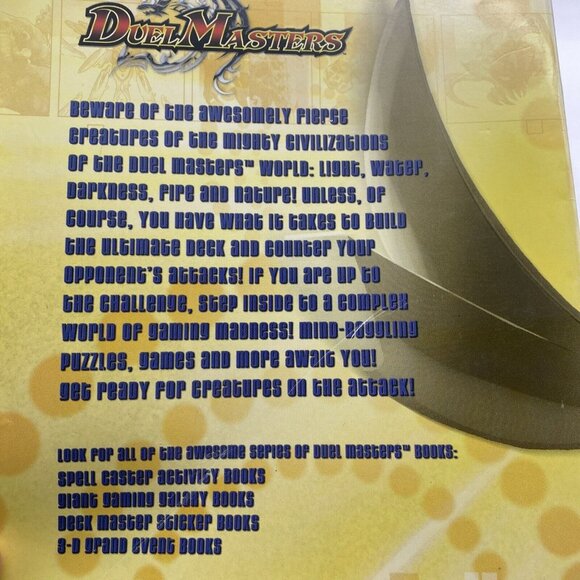 DUEL MASTERS Giant Gaming‎ Galaxy Activity Hasbro 2004 KIDS' Book UNUSED Cartoon - Picture 8 of 16